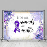 Aperturee - Aperturee Not All Wounds Are Visible Epilepsy Awareness Backdrop